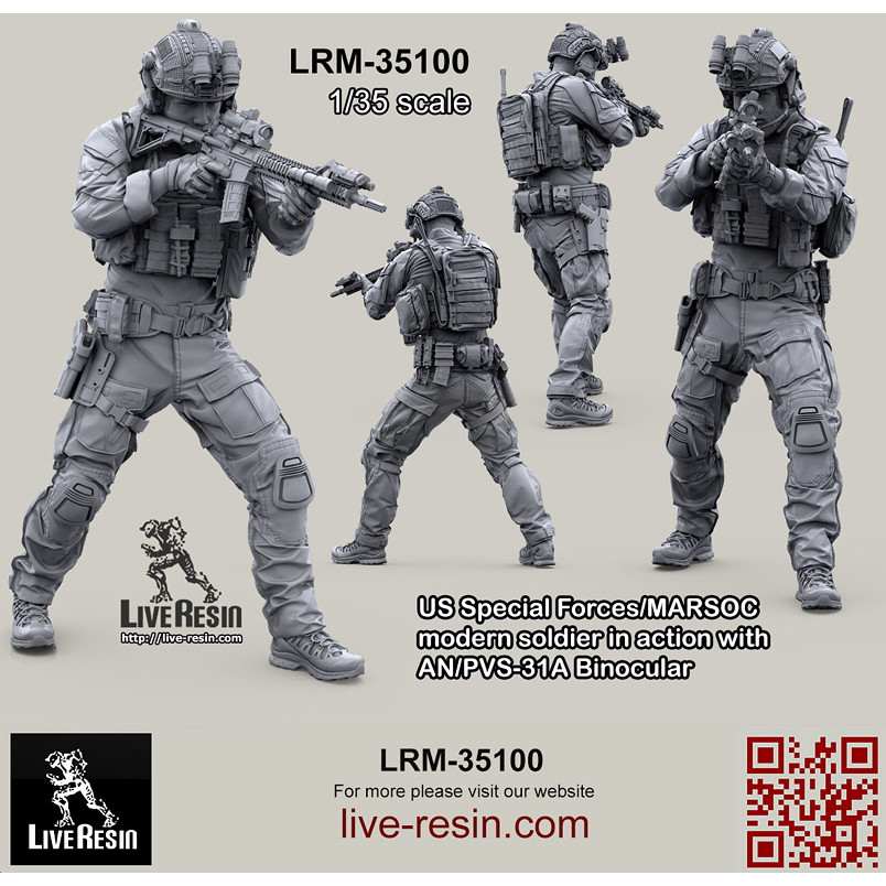 【新製品】LRM-35100 アメリカ海兵隊特殊作戦コマンド MARSOC インアクション w/AN/PVS-31A 1 ナイトビジョン 5