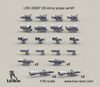 【新製品】[2013623500701] LRE-35007)アメリカ陸軍 スコープセット #1