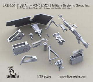 【新製品】[2013623501708] LRE-35014)アメリカ陸軍 M240B 7.62mm機関銃 ハンビー搭載型シールド付