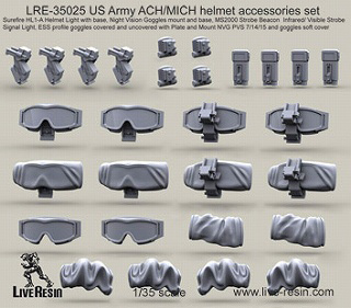 【新製品】[2013623502507] LRE-35025)アメリカ陸軍 ACH/MICH ヘルメット用アクセサリーセット