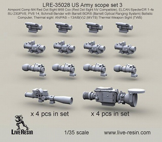 【新製品】[2013623502804] LRE-35028)アメリカ陸軍 スコープセット #3