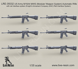 【新製品】[2013623503207] LRE-35032)アメリカ陸軍 M16A4 MWS 自動小銃 ナイツアーマメンツ(KAC)製 レールインターフェイスシステム付き