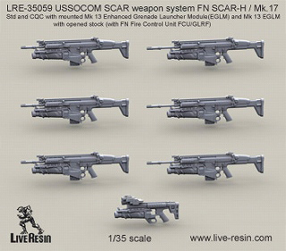 【新製品】[2013623505904] LRE-35059)FN SCAR-H Mk.17 CQC&スタンダード Mk.13 EGLM グレネードランチャー付