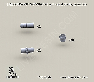 【新製品】[2013623508400] LRE-35084)Mk.19-3/Mk47 40mm弾 空薬莢