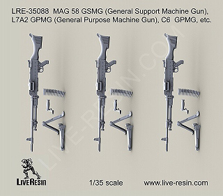 【新製品】[2013623508806] LRE-35088)オーストラリア陸軍 MAG58 GSMG(汎用支援機関銃)、L7A2 GPMG(汎用機関銃)、C6 GPMG(汎用機関銃)他