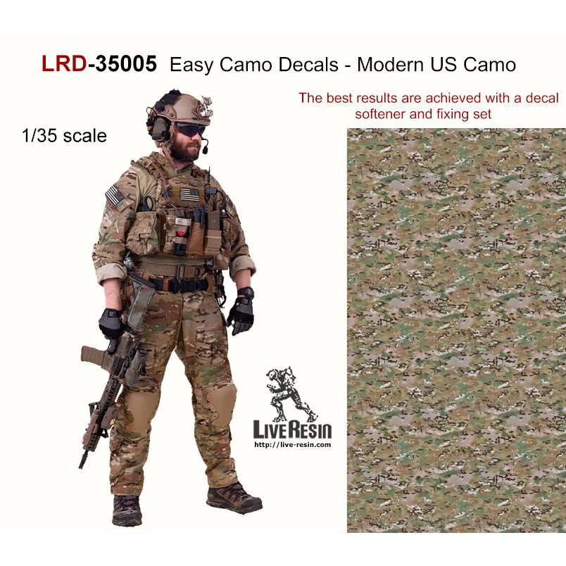 【新製品】LRD-35005 迷彩デカール 現用アメリカ軍迷彩