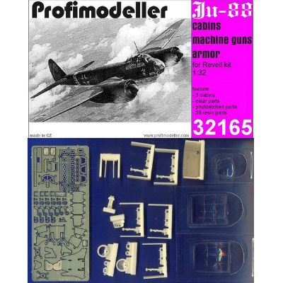 【新製品】[2013883216503] 32165)ユンカース Ju88 コクピット武装ディテールアップパーツセット