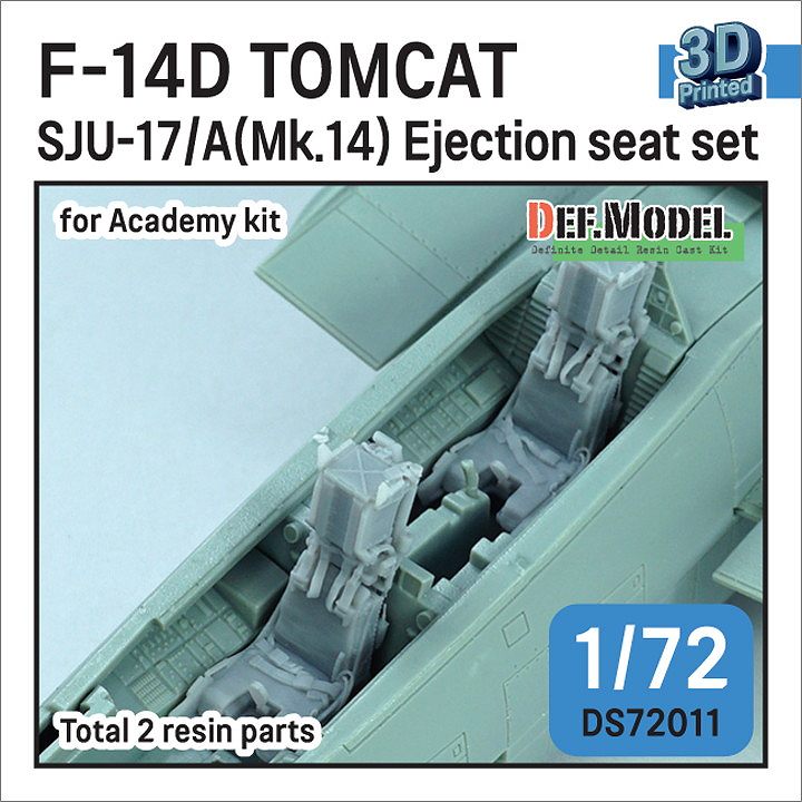 【新製品】DS72011 1/72 F-14D トムキャット SJU-17/A (Mk.14) イジェクションシート アカデミー用 【ネコポス規格外】