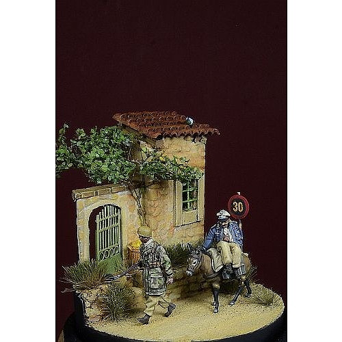 【新製品】DD72006 1/72 WWII ドイツ 降下猟兵とロバ イタリア1943-44(2体入)