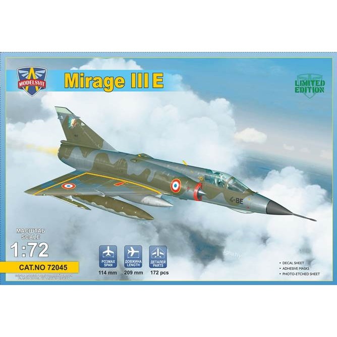 【新製品】72045 ミラージュIIIE 戦闘攻撃機