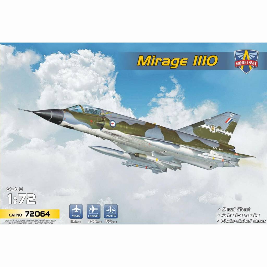 【新製品】72064 1/72 ミラージュIIIO 戦闘攻撃機