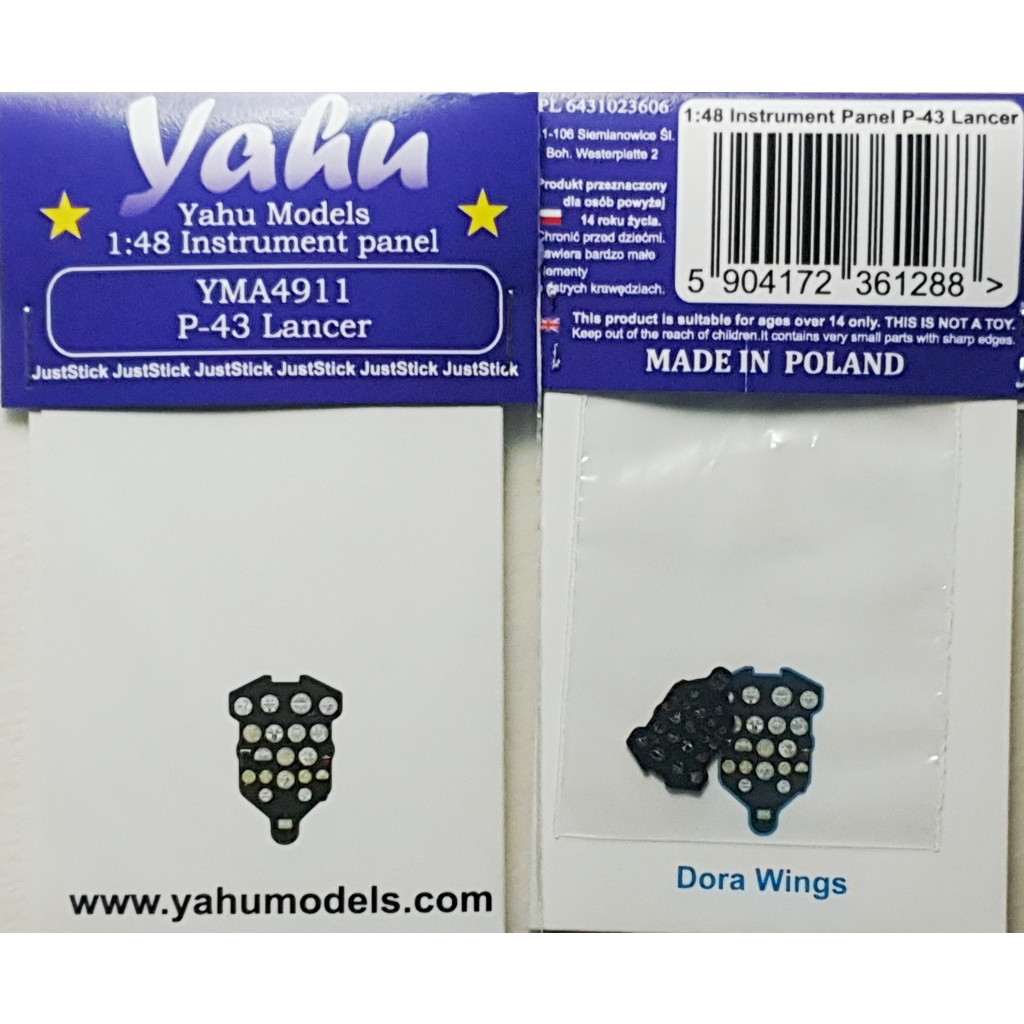 【新製品】YMA4911 リパブリック P-43 ランサー 塗装済計器盤