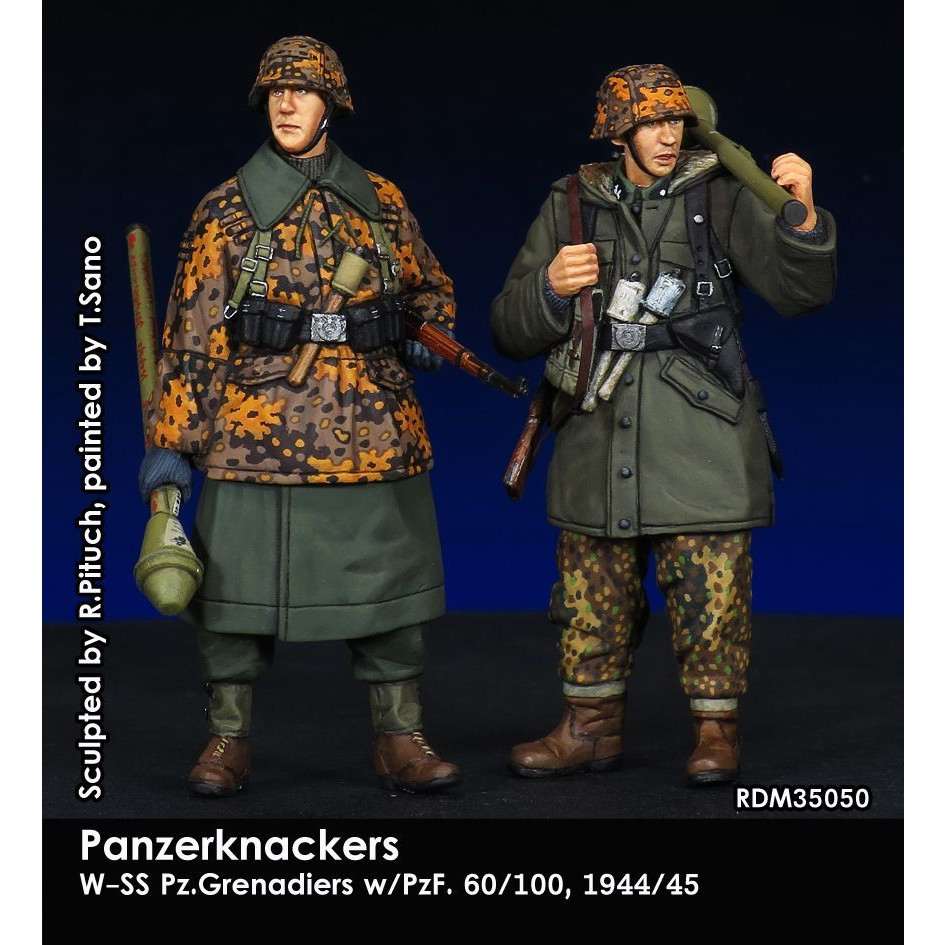 【新製品】RDM35050 1/35 WWII ドイツ武装SS擲弾兵 パンツァーファウストチーム 1944?45(2体セット)