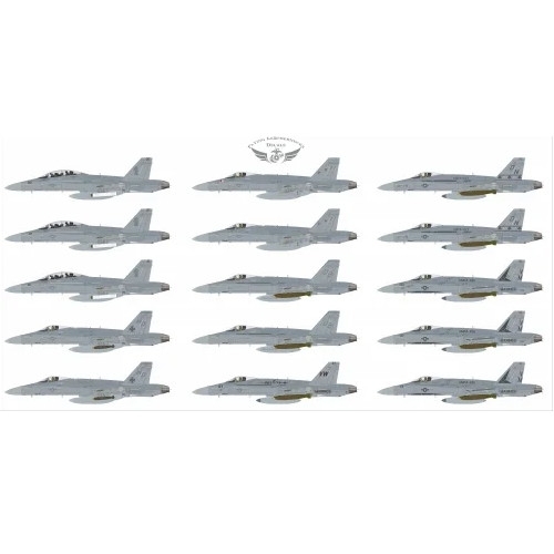 【再入荷】FL48009 米海兵隊 F/A-18A/C/D ホーネット デザートストーム USMC F/A-18A/C/D Hornets Swarm in Desert Storm