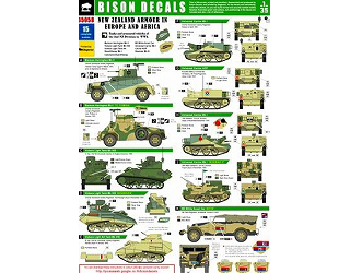 【新製品】[2014543505807] 35058)欧州及び北アフリカのニュージーランド軍AFVデカールセット