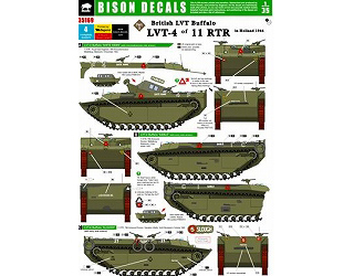 【新製品】[2014543516902] 35169)英 LVT-4・バッファロー 1944年オランダにおける第11RTR所属デカールセット Pt.3