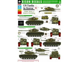 【新製品】[2014543518104] 35181)朝鮮戦争時の米軍戦車デカールセット #8 米海兵隊のM26A1パーシング