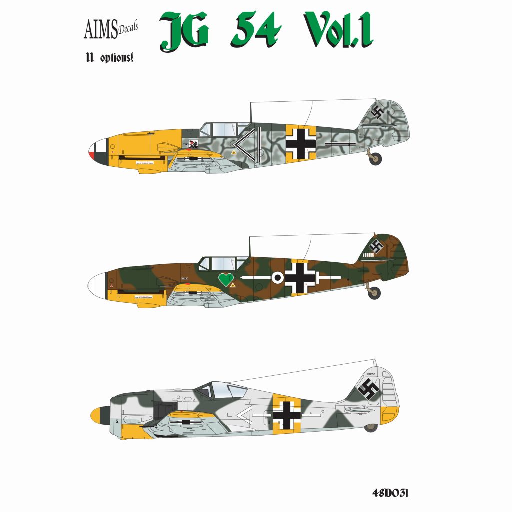 【新製品】48D031 WWII ドイツ空軍 JG54 Vol.1