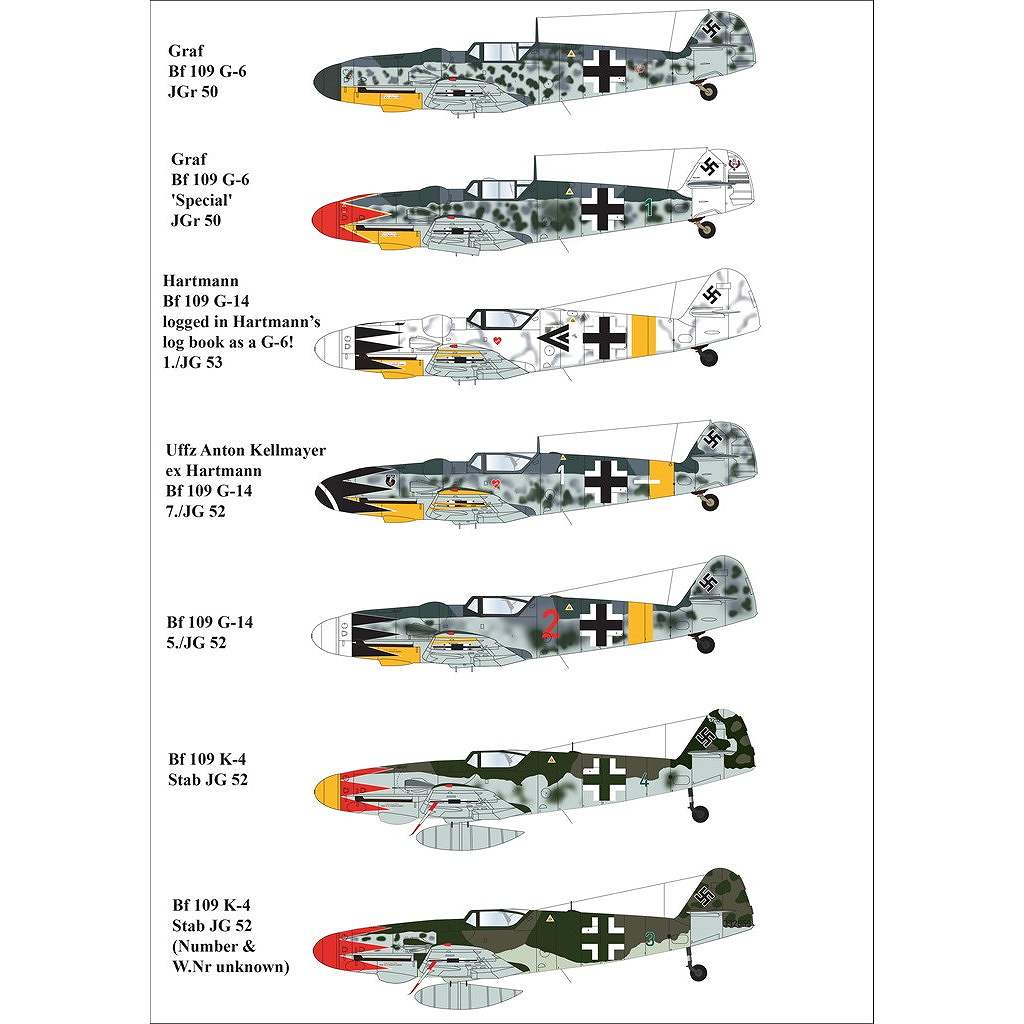 【新製品】72D030 1/72 メッサーシュミット Bf109G-6/G-14/K-4 チューリップ