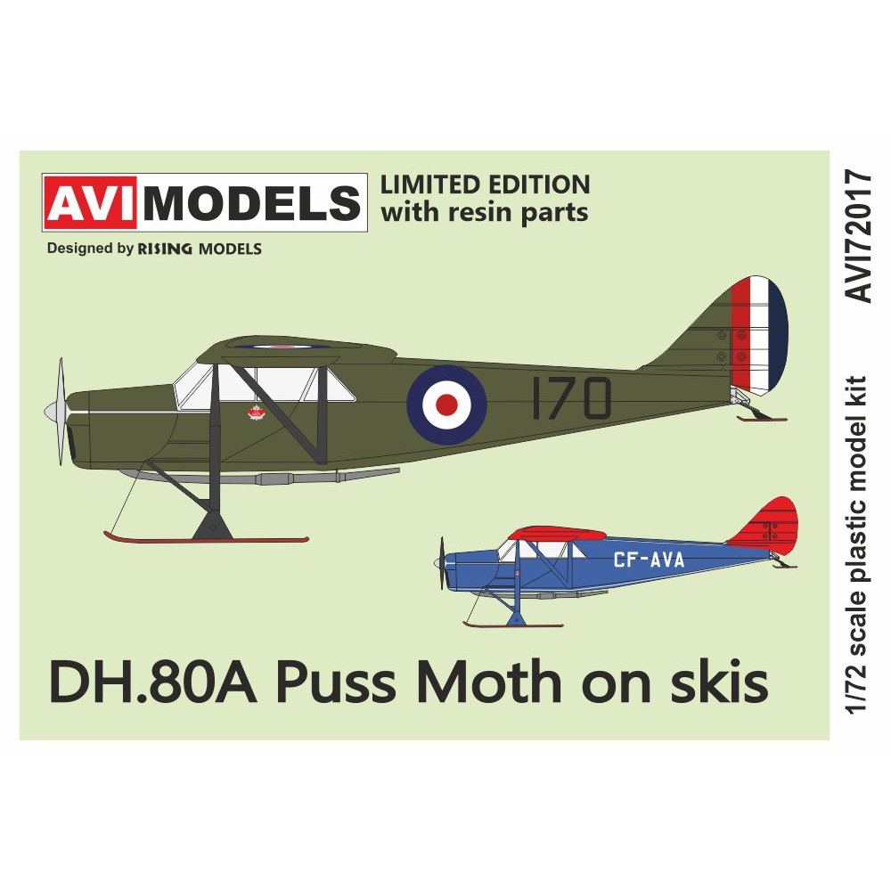 【新製品】AVI72015 1/72 デ・ハビランド D.H.80A プス・モス｢軍用機｣