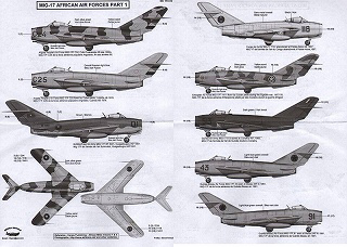 【新製品】[2014711400200] BD144-02)MiG-17 アフリカンエアフォース Pt.1