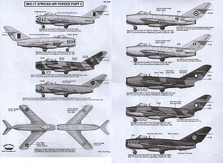 【新製品】[2014714808904] BD48-89)MiG-17 アフリカンエアフォース Pt.2