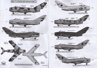 【新製品】[2014717206806] BD72-68)MiG-17 アフリカンエアフォース Pt.1