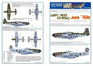 【新製品】[2014763202609] KW132026)P-51D 20th FG 77th & & 79th Fighter Squadron. June Nite - 'Happy Jacks Go Buggy'