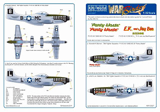 【新製品】[2014763202708] KW132027)P-51D 20th FG 79th Fighter Squadron. Panty Waste” - E.K. and Jay Bee/Suzanne”