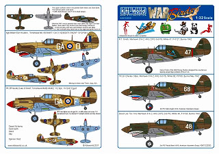 【新製品】[2014763203002] KW132030)P-40Bs of the RAF (112th Sqn) & the American Volunteer Group