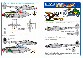 【新製品】[2014763204108] KW132041)P-38J/L ライトニング ノーズアート