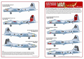 【新製品】[2014764802600] KW148026)ボーイング B-17G ッフライングフォートレス ナンバー&レター ブラック&ホワイト