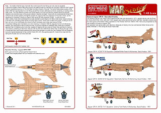 【新製品】[2014764805007] KW148050)Sepecat Jaguar Desert Storm Nose Art - Operation Granby XZ 367 'Debbie/White Rose'