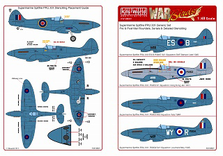 【新製品】[2014764809104] KW148091)スーパーマリン スピットファイア PRU XIX ステンシル