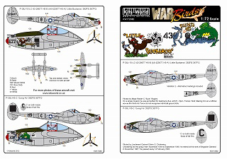 【新製品】[2014767208201] KW172082)P-38J/L ライトニング ノーズアート