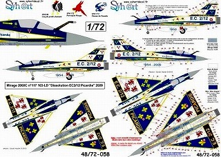 【新製品】[2014837205802] 72058)ミラージュ 2000C Dissolution EC2/12 Picardie 2009