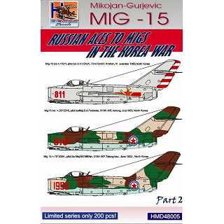 【新製品】[2014844800502] HMD48005)MiG-15 朝鮮戦争エース Pt.2