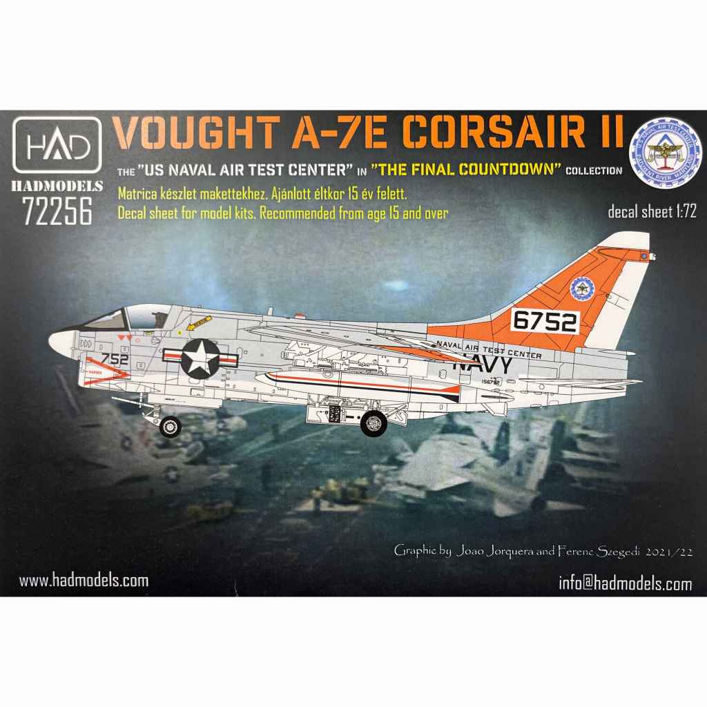 【新製品】72256 ヴォート A-7E コルセアII 海軍航空試験センター 