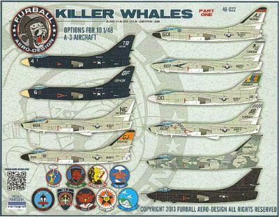 【新製品】[2014874802200] 48-022)A-3D-1/A-3D-2/A-3B/RA-3B スカイウォーリア KILLER WHALES Part.1