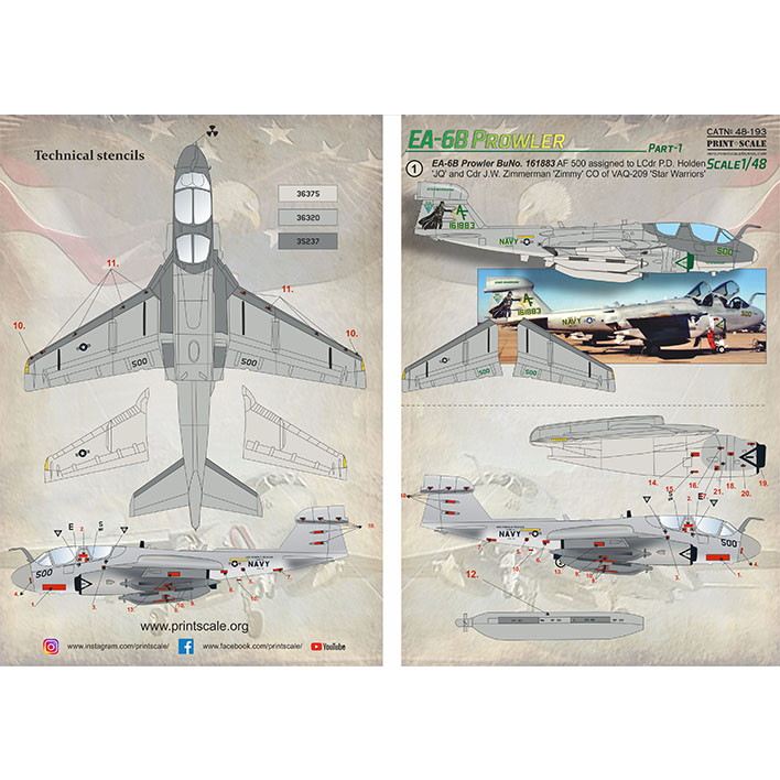 【新製品】48193 グラマン EA-6B プラウラー Pt.1 ダース・ベイダー