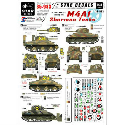 【新製品】[2014893509838] 35-983)WWII 米 イタリア戦線のM1A1シャーマン