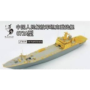 【新製品】J7019 中国人民解放軍海軍 072A型大型揚陸艦 エッチングパーツ