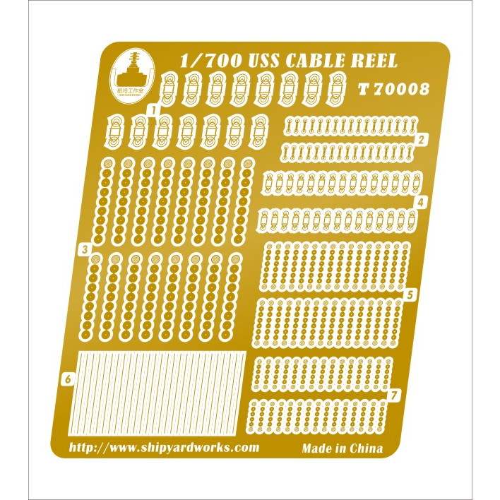 【新製品】T70008 WWII 米海軍 艦艇用 ケーブルリール