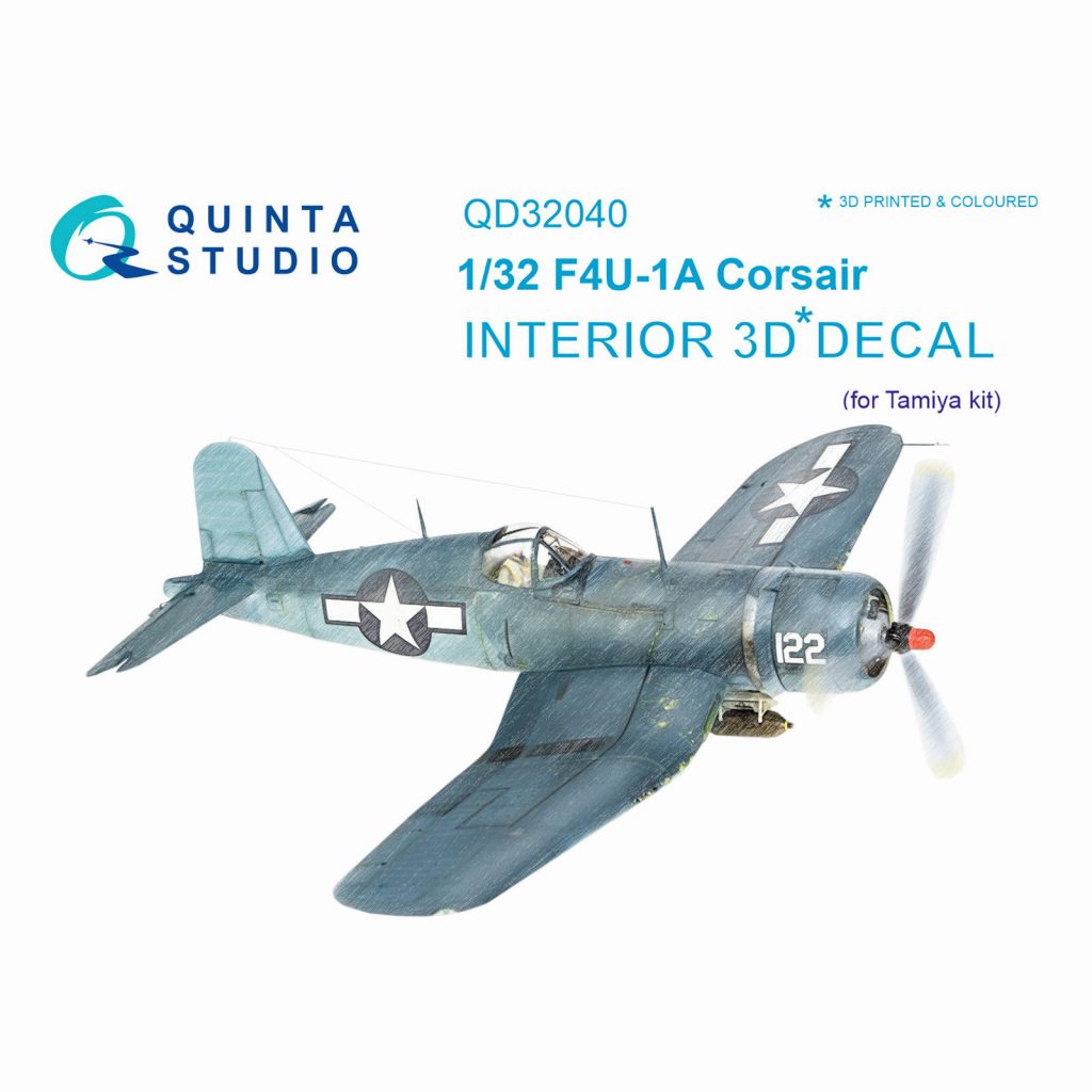 【新製品】QD32040 1/32 ヴォート F4U-1A コルセア 内装3Dデカール (タミヤ用)