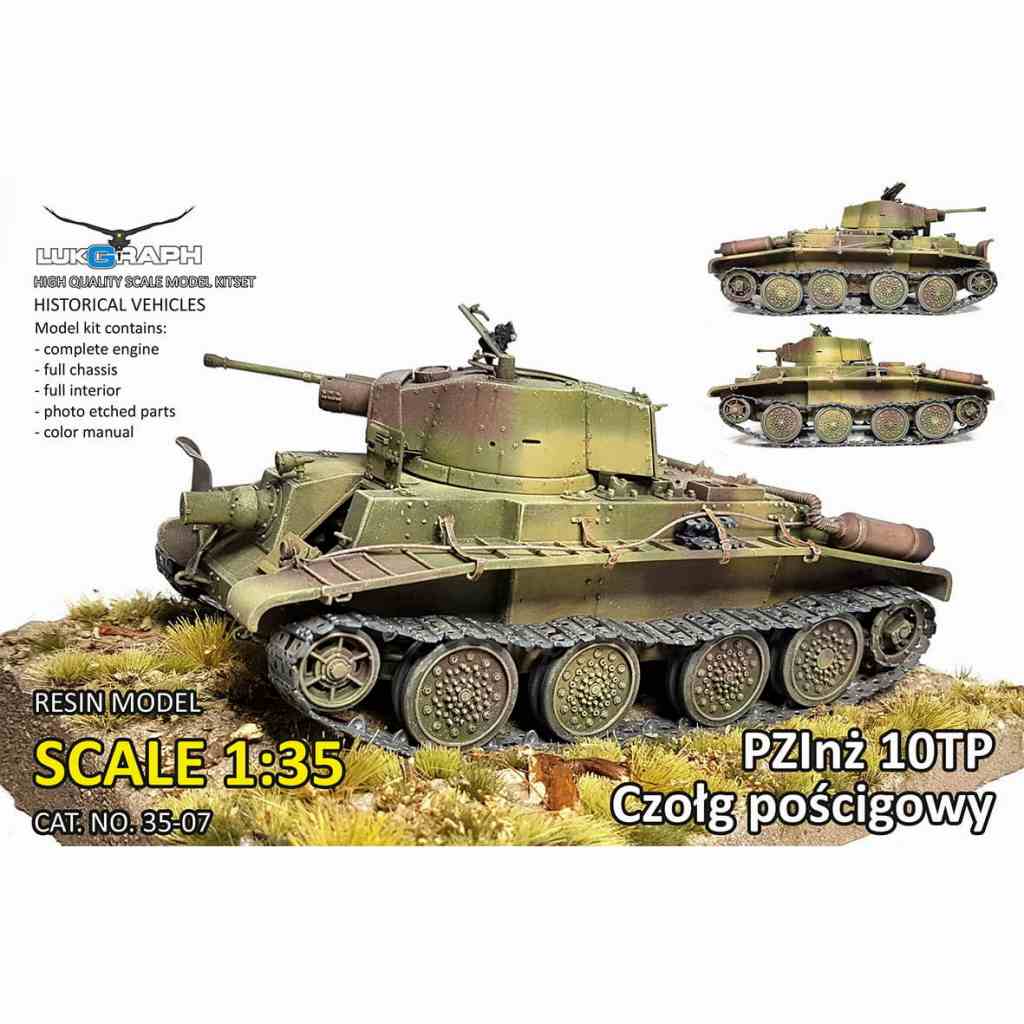 【新製品】35-07 WWII ポーランド 10TP 戦車 ｗ/フルインテリア