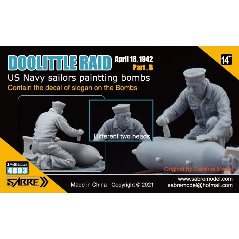 【新製品】4803 ドゥーリトル レイド Part.B アメリカ海軍 爆弾に描く水兵