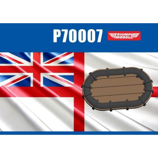 【新製品】P70007 WWII 英海軍 No.19 カーリーフロート (救命イカダ) (44個入)