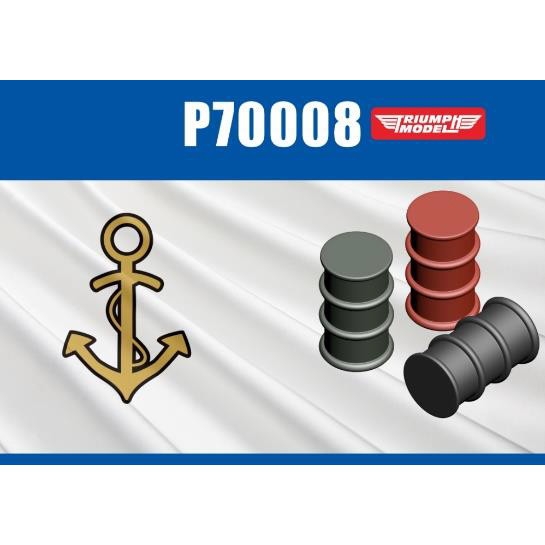 【新製品】P70008 艦艇用ドラム缶 (70個入り)