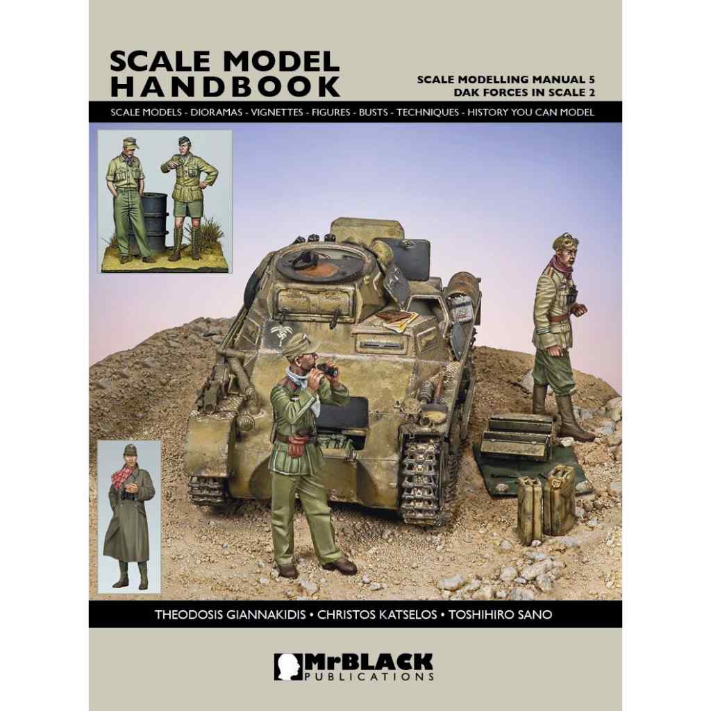 【新製品】SMH-SMM05 スケールモデリングマニュアル Vol.5 DAK(ドイツアフリカ軍団)をテーマにしたジオラマ製作とDAK将兵の塗装方法