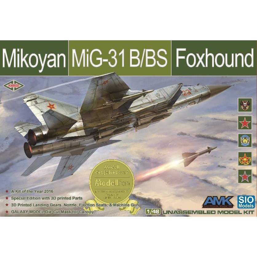 【新製品】K48002 1/48 ミグ MiG-31B/BS フォックスハウンド スペシャルエディション